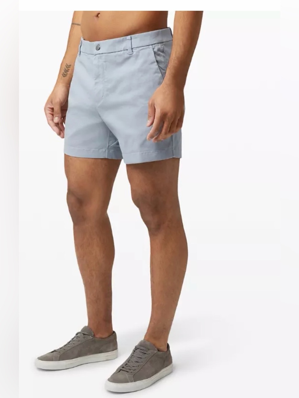 Lululemon Commission Shorts Men’s 40 Light Grey |Stretch Golf Casual Chino AS IS